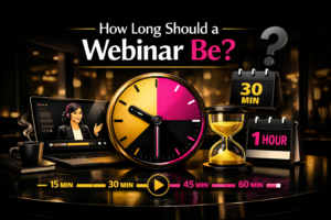 How long should a B2B webinar be