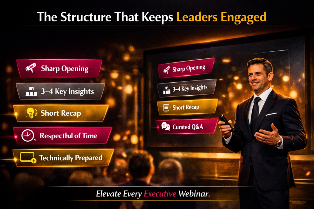 Speaker structure to keep leaders engaged