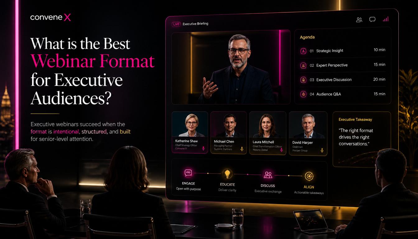 What is the Best Webinar Format for Executive Audiences?