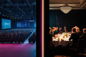 Executive conference versus private executive dinner — scale versus intimacy, Convene X Events